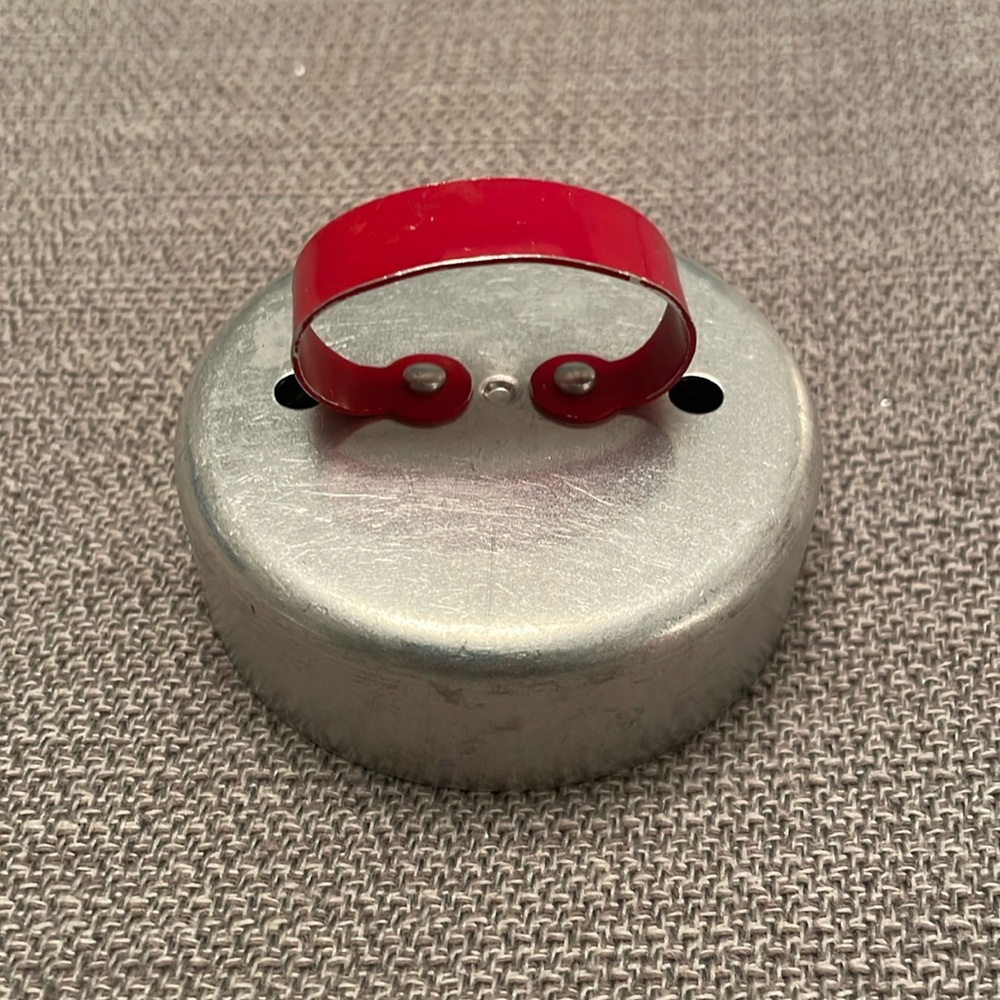 Vintage Aluminum Biscuit or Donut Cookie Cutter with Removable Center